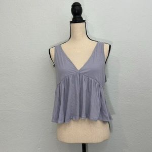 Periwinkle Babydoll Tank Top (Size Small)